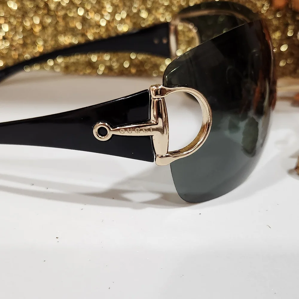 Gucci Rimless Shield Sunglasses - Picture 3 of 8